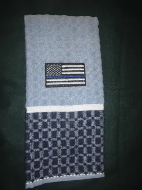 Thin Blue Line Kitchen Towel