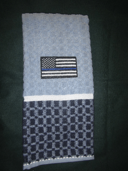 Thin Blue Line Kitchen Towel