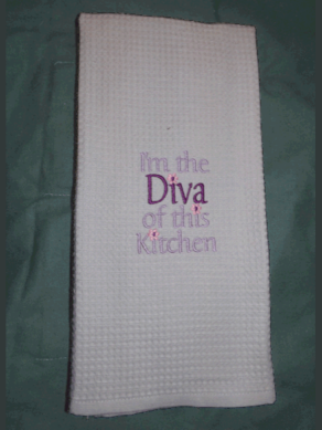 I'm The Diva Of This Kitchen KitchenTowel