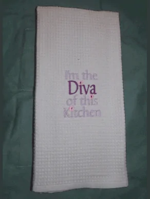 I'm The Diva Of This Kitchen KitchenTowel