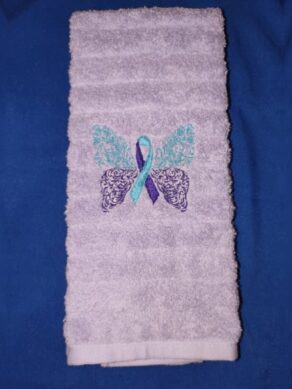 Suicide Prevention Ribbon Butterfly