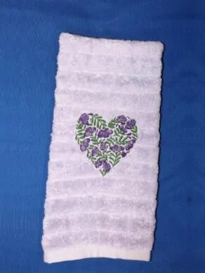 Purple Flower Heart
