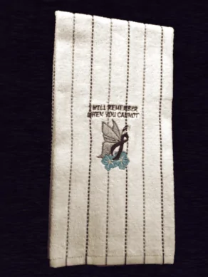 I Will Remember When You Cannot (Alzheimer Ribbon)