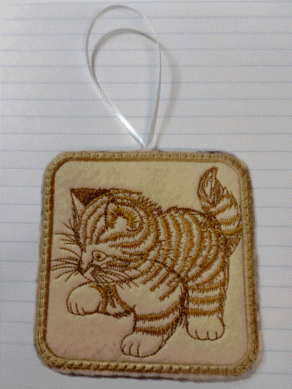 Kitten Christmas Ornament