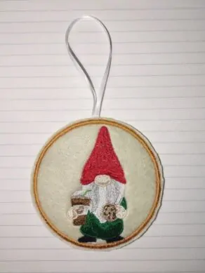 Gnome christmas ornament