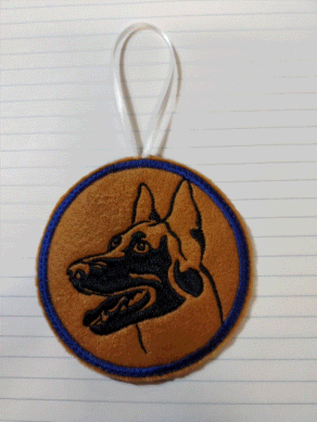 Belgian Malinois Christmas Ornament