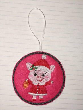 Pig Christmas Ornament