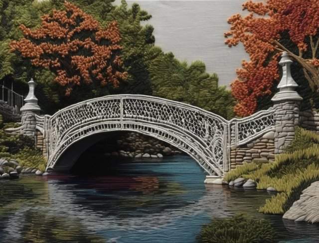 bridge embroidery