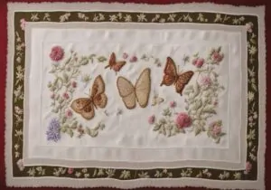 embroidered placemats