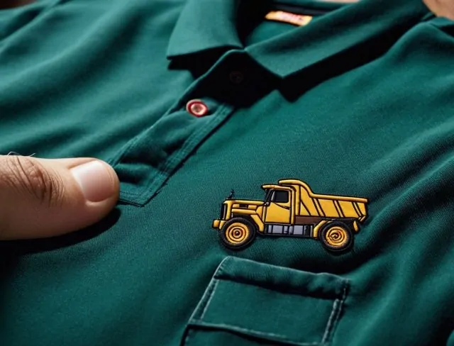 3d embroidery dumptruck