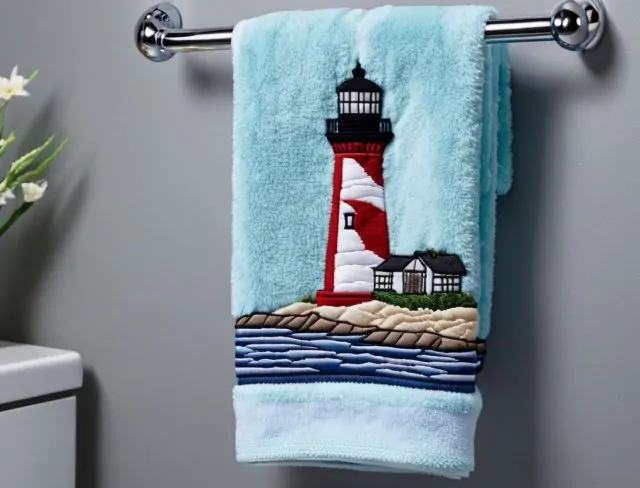 3d embroidery lighthouse