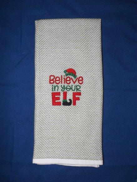 Believe In Your Elf Kitchen Towel