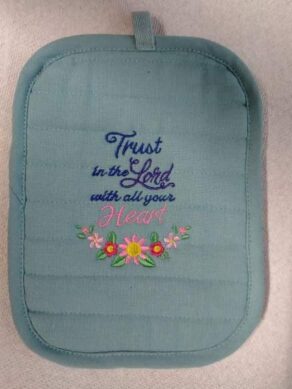 Trust In The Lord With All Your Heart Pot Holder