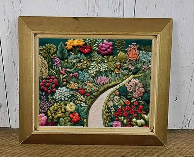 botanical needle art garden