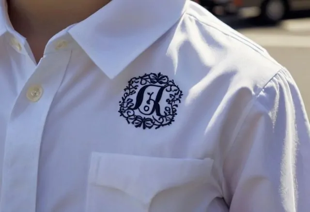 children's embroidery monogram