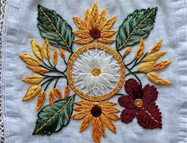 contemporary embroidery trends upcycled