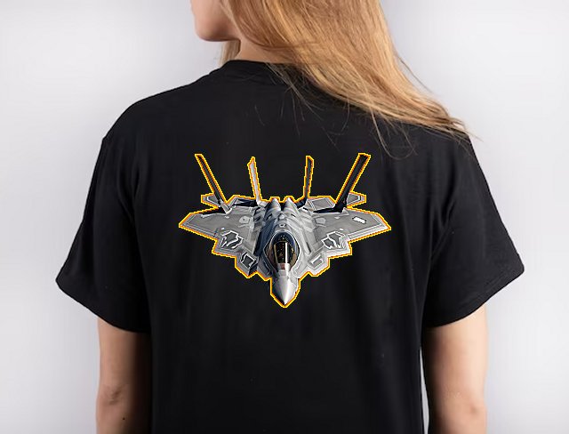 embroidered f22 raptor