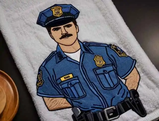 first responder embroidery officer