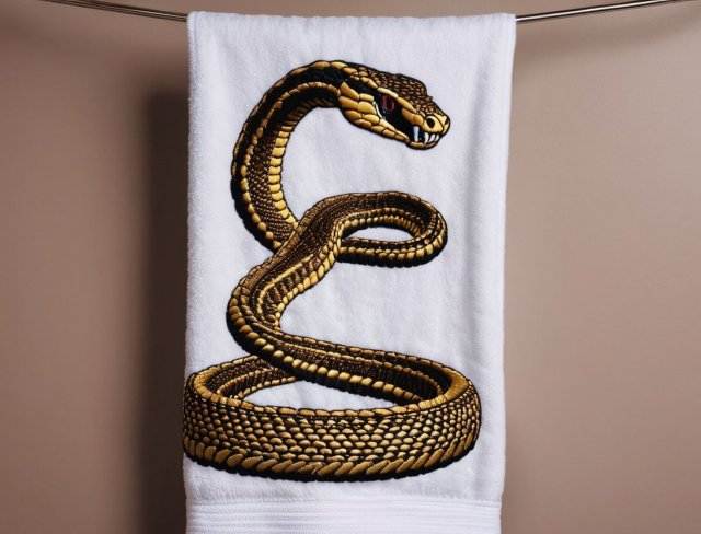 wildlife embroidery snake