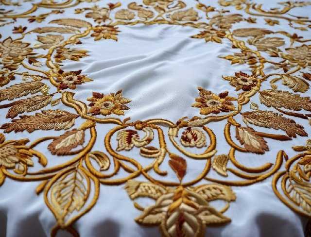 culinary embroidery table cloth