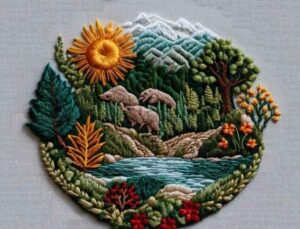 embroidered elements