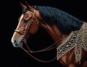 embroidered horse