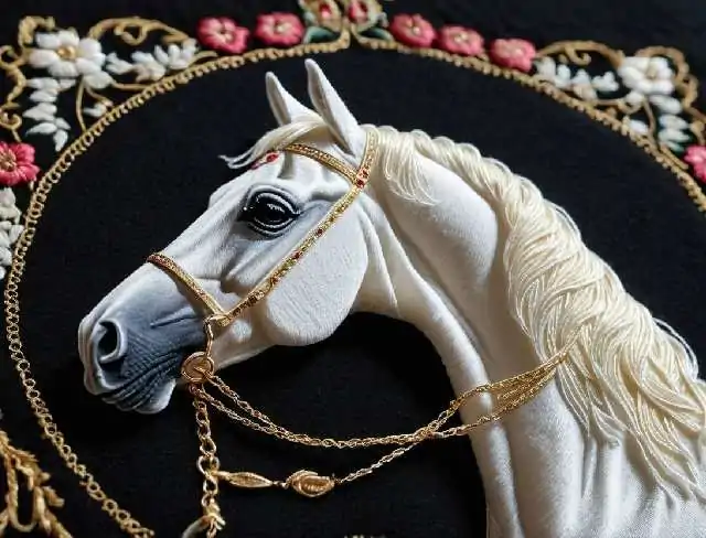 embroidered horse arabian