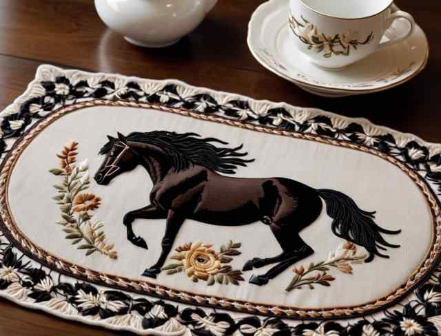 embroidered reverie placemat