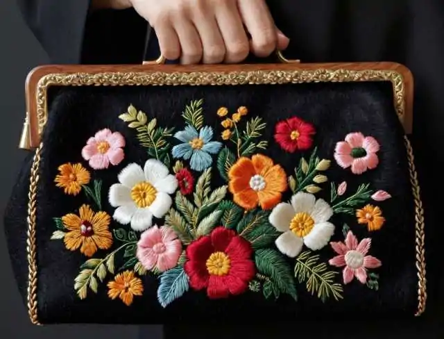 felt fabric purse