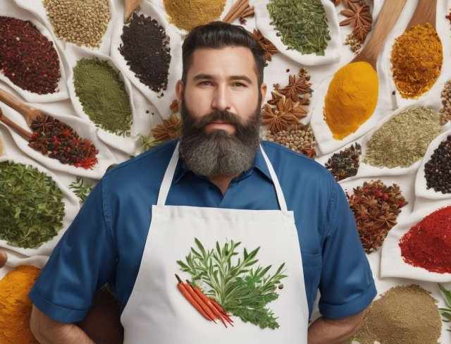 gastronomy embroidery herbs and spices