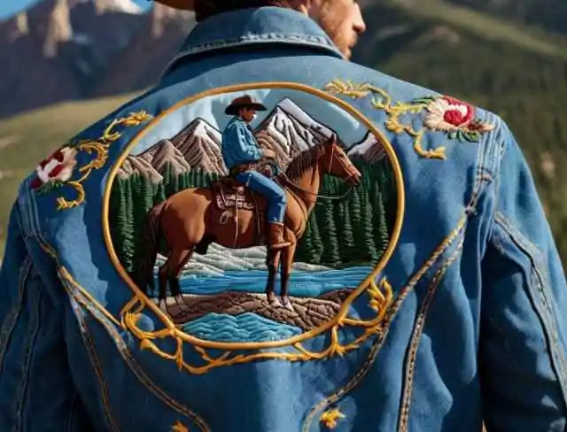 horse embroidery custom jacket