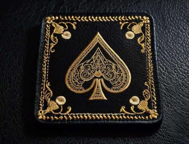 leather fabric drink coaster