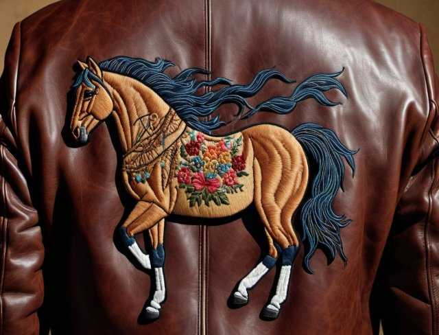 leather fabric jacket