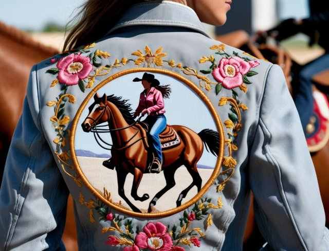 majestic embroidery horse