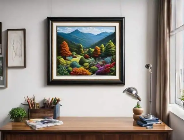 office embroidery painting