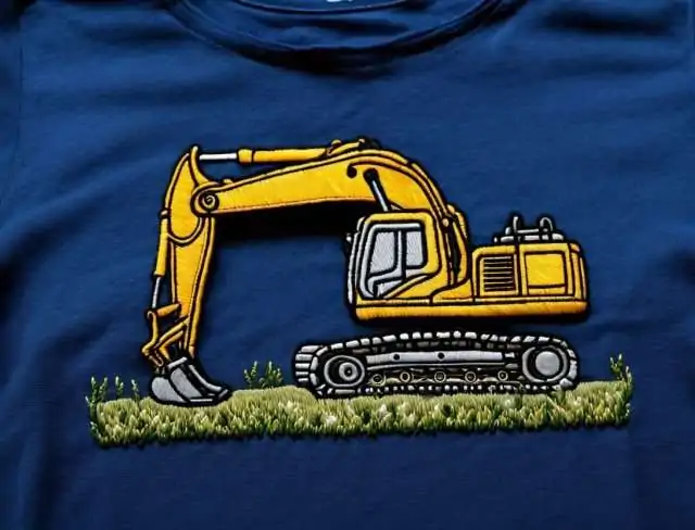 playful embroidery excavator