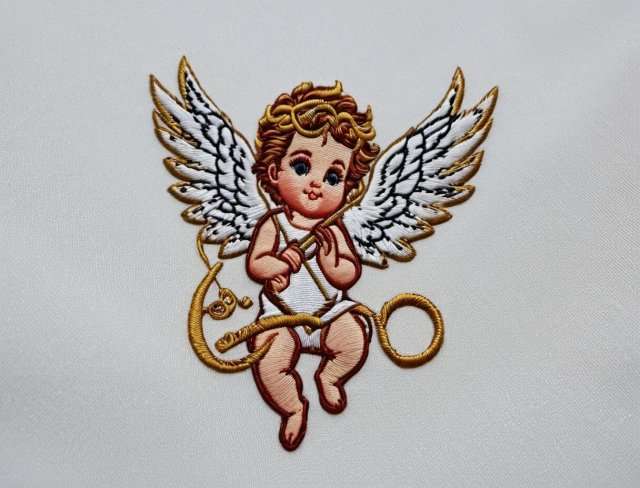satin fabric cupid