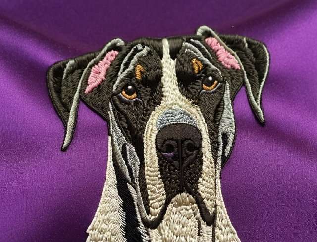 satin fabric great dane