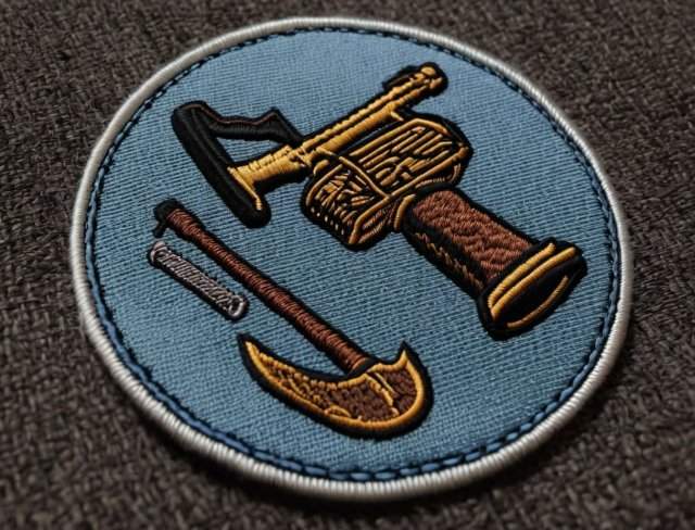 canvas fabric sew on patch