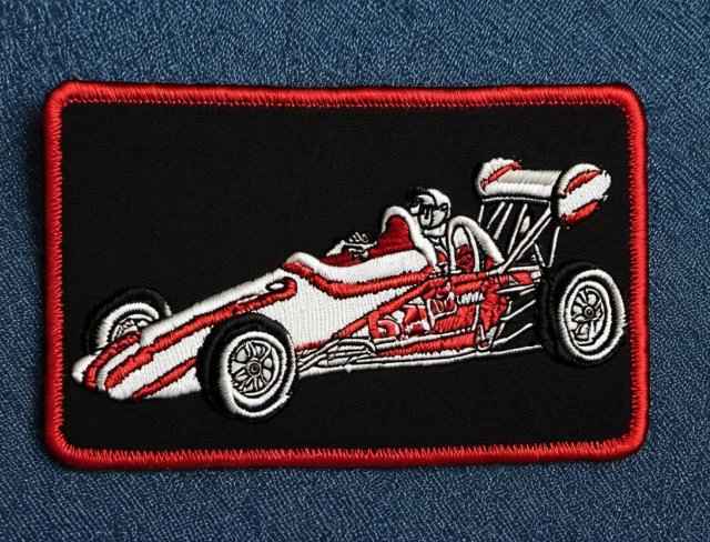 embroidered patch dragster