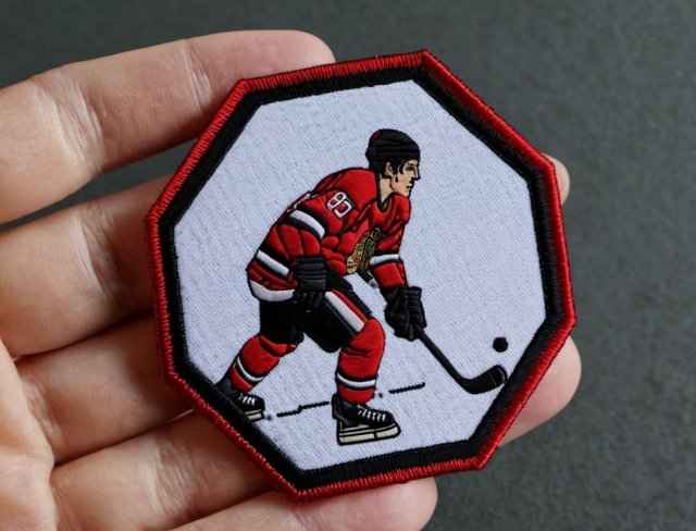 embroidered patch hockey
