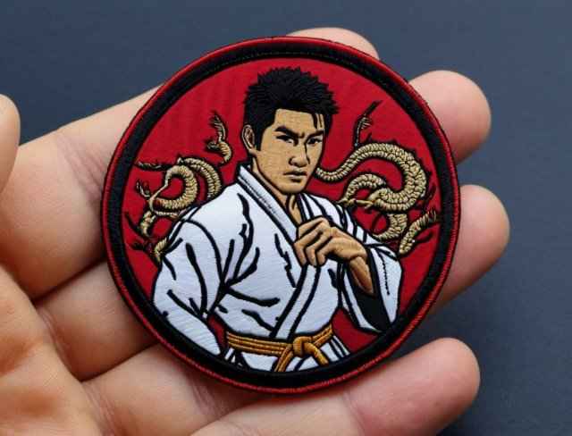 embroidered patch martial arts