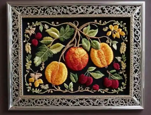 ethereal embroidery fruits