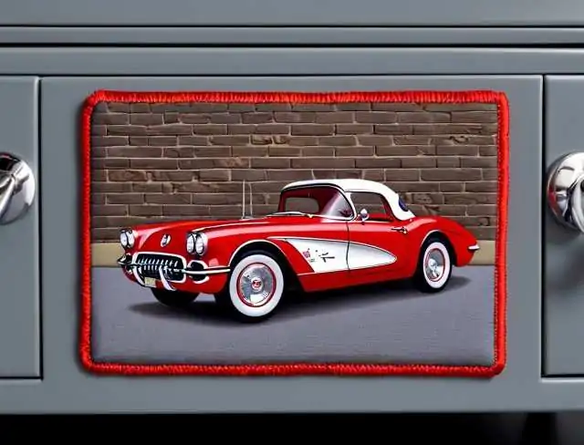 magnet embroidery corvette