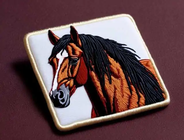 magnet embroidery horse head