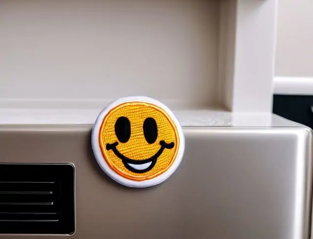 magnet embroidery smile face
