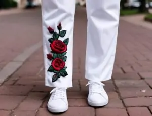pants embroidery