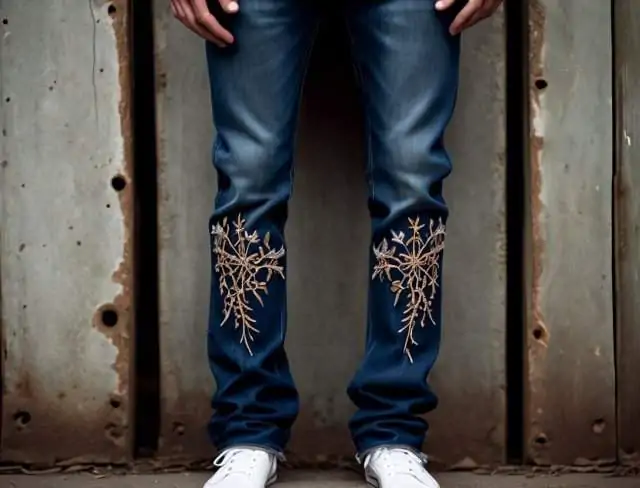 pants embroidery jeans