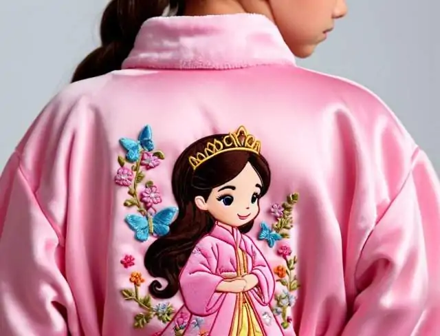 robe embroidery princess