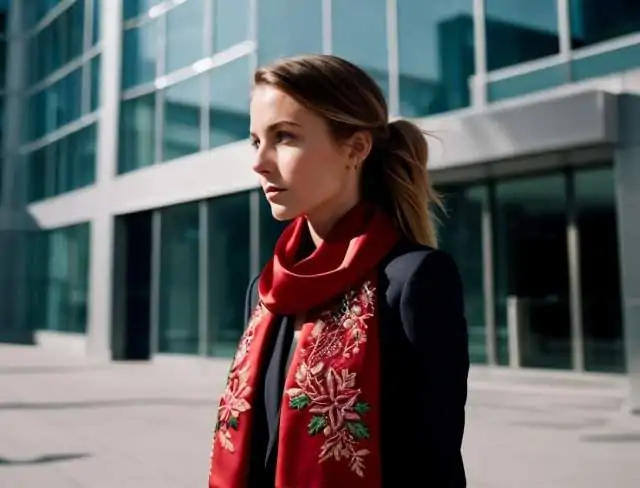 scarf embroidery business